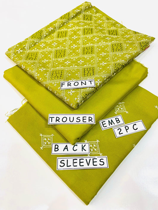 2PC Unstitched Dhanak Suit Design 04