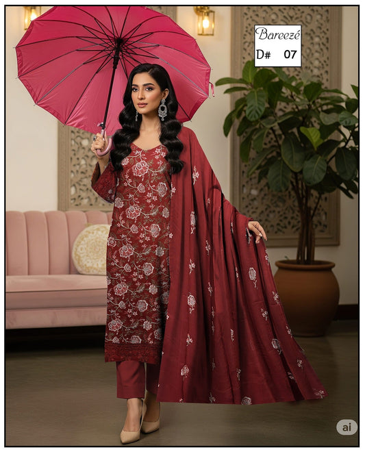 Karandi 3-Piece Unstitched Suit Design 06