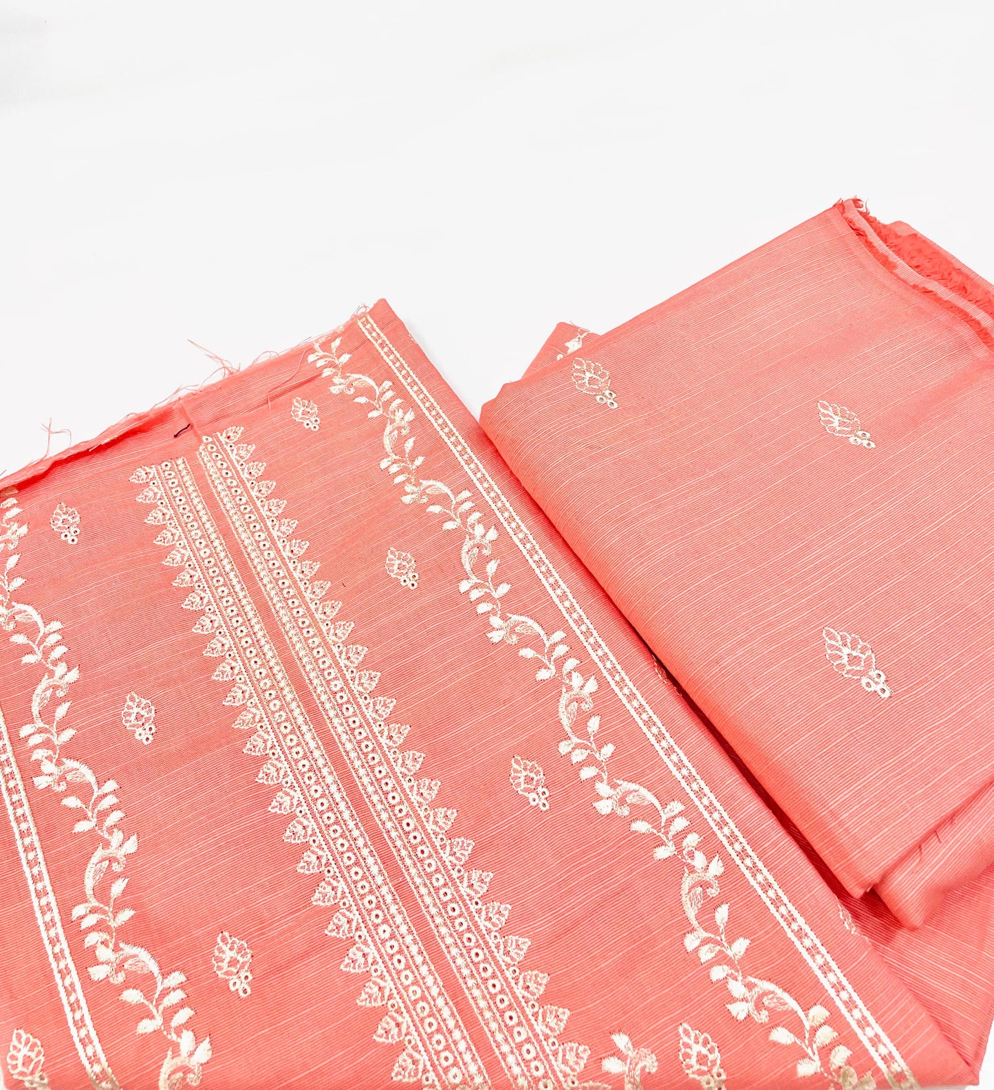 2PC Unstitched Cambric Cotton Suit Design 04