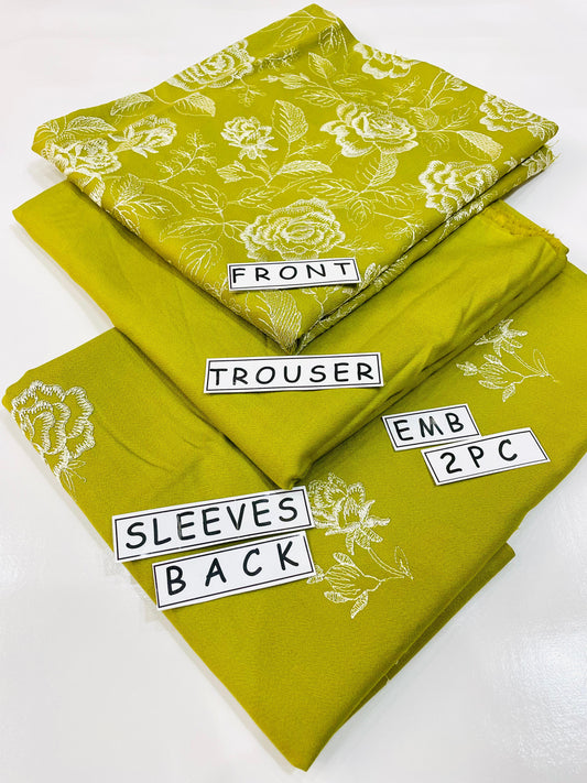 2PC Unstitched Dhanak Suit Design 05