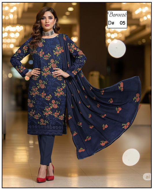 Karandi 3-Piece Unstitched Suit Design 04